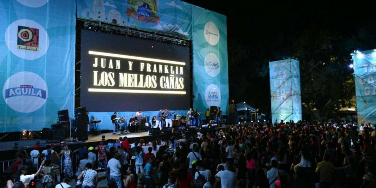 Secretaría de Cultura. Juan y Franklin 'Los Mellos' Cañas durante su presentación el pasado lunes.