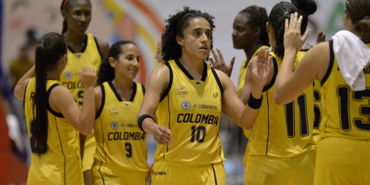 Prensa Juegos Bolivarianos Selección Colombia femenina de baloncesto, campeón de los Juegos Bolivarianos.