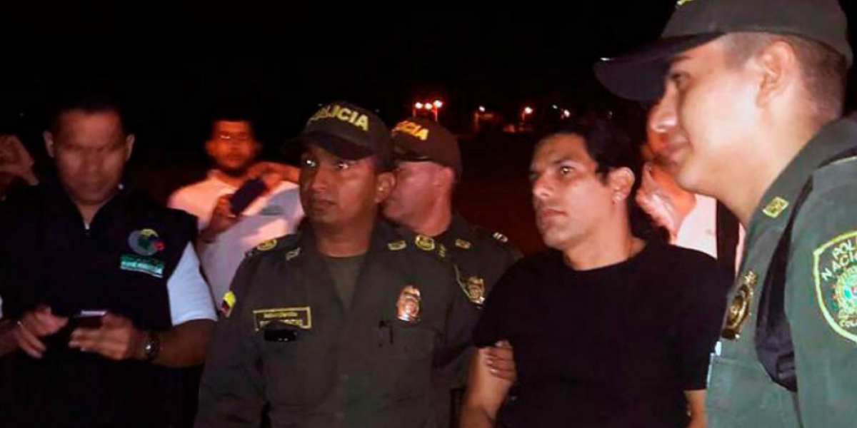 Policía Nacional. Assi Mosh, durante su traslado a Bogotá.