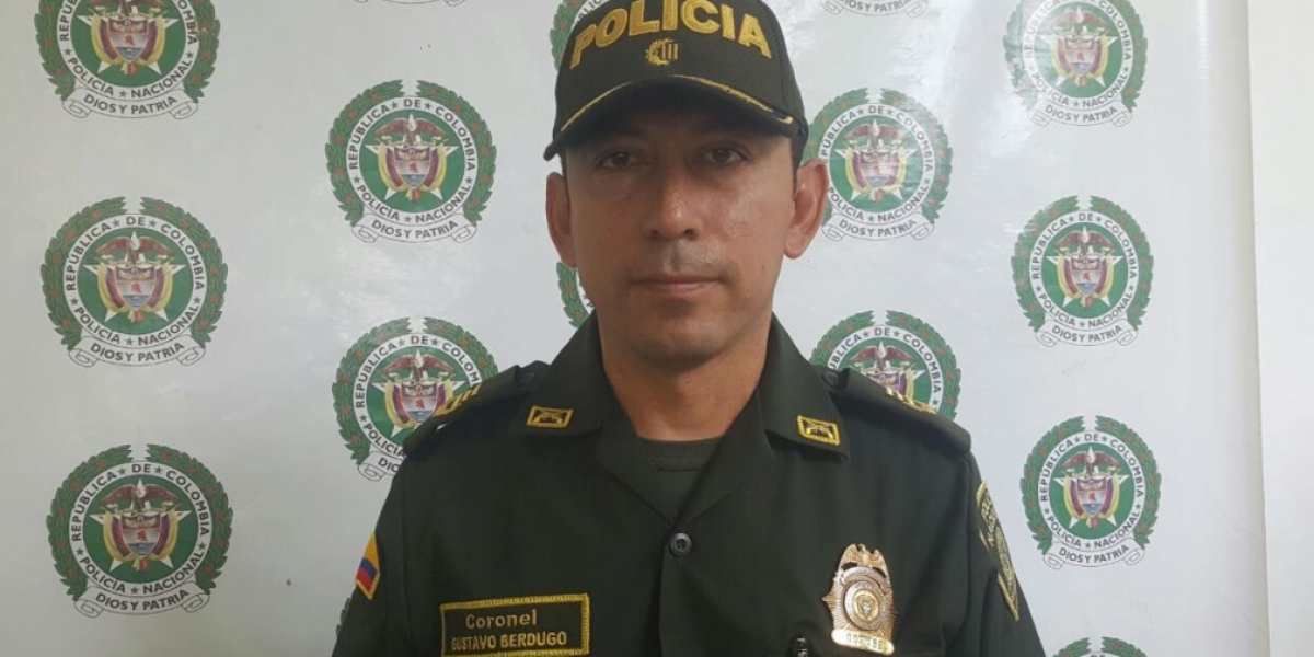 Coronel Gustavo Berdugo Garavito, comandante de la Metropolitana de Santa Marta.
