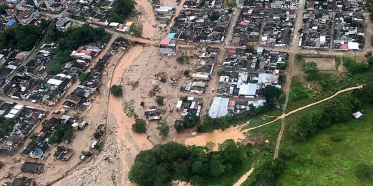 Tomada de la web. Imagen aérea del lugar de la emergencia.