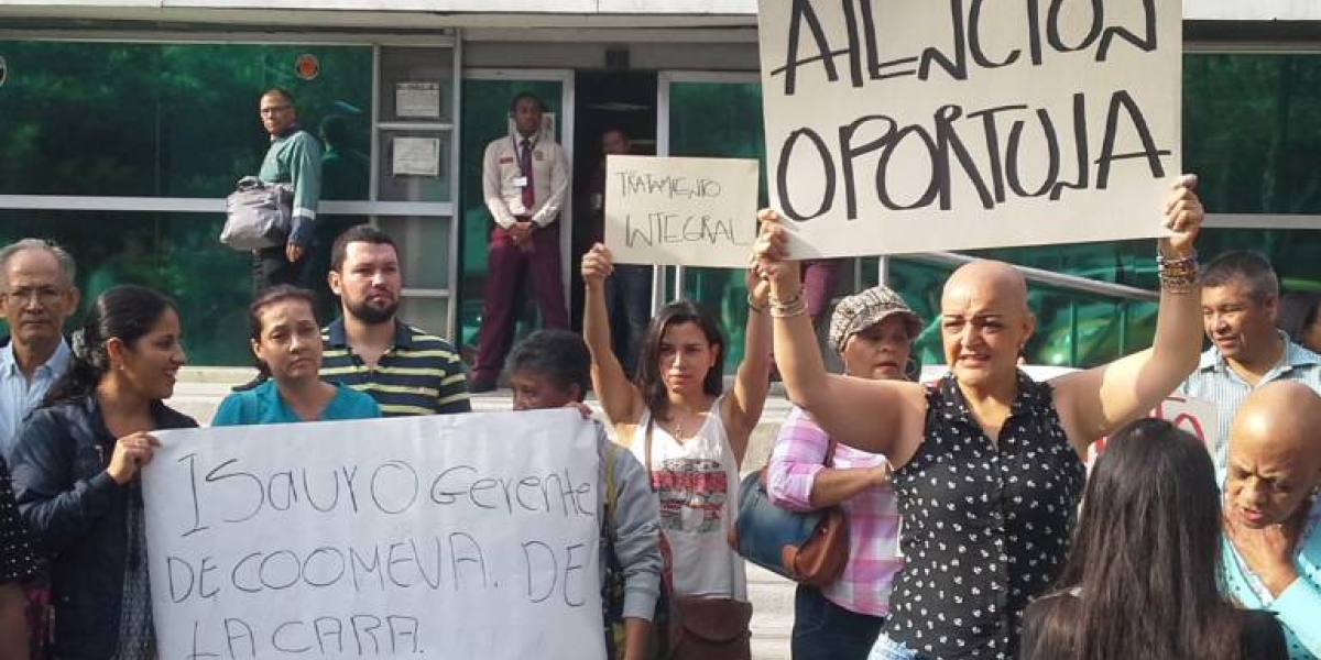 Archivo Las protestas contra Coomeva son comunes en todo el país.