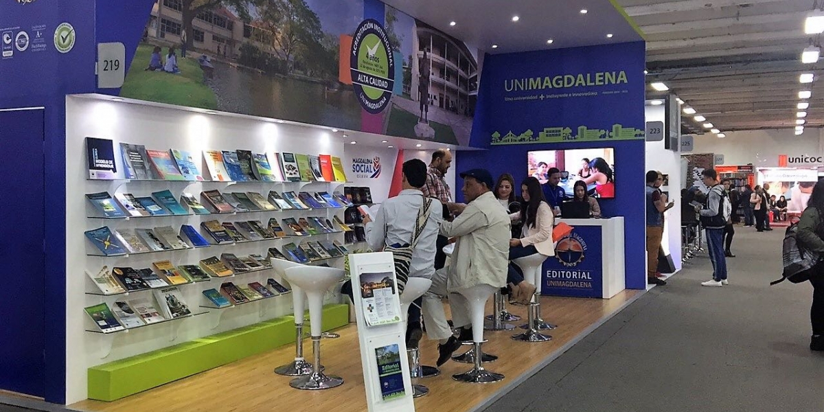 Archivo El stand de la Universidad del Magdalena en la Feria del Libro de Bogotá.