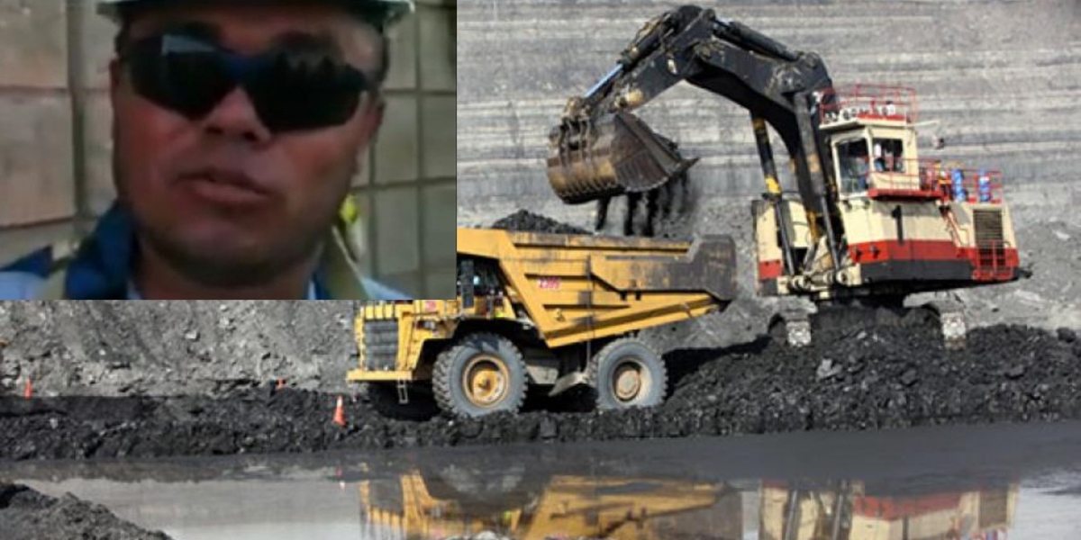 Germán Darío García, fue le operador que cayó a un abismo a bordo de un buldócer. 