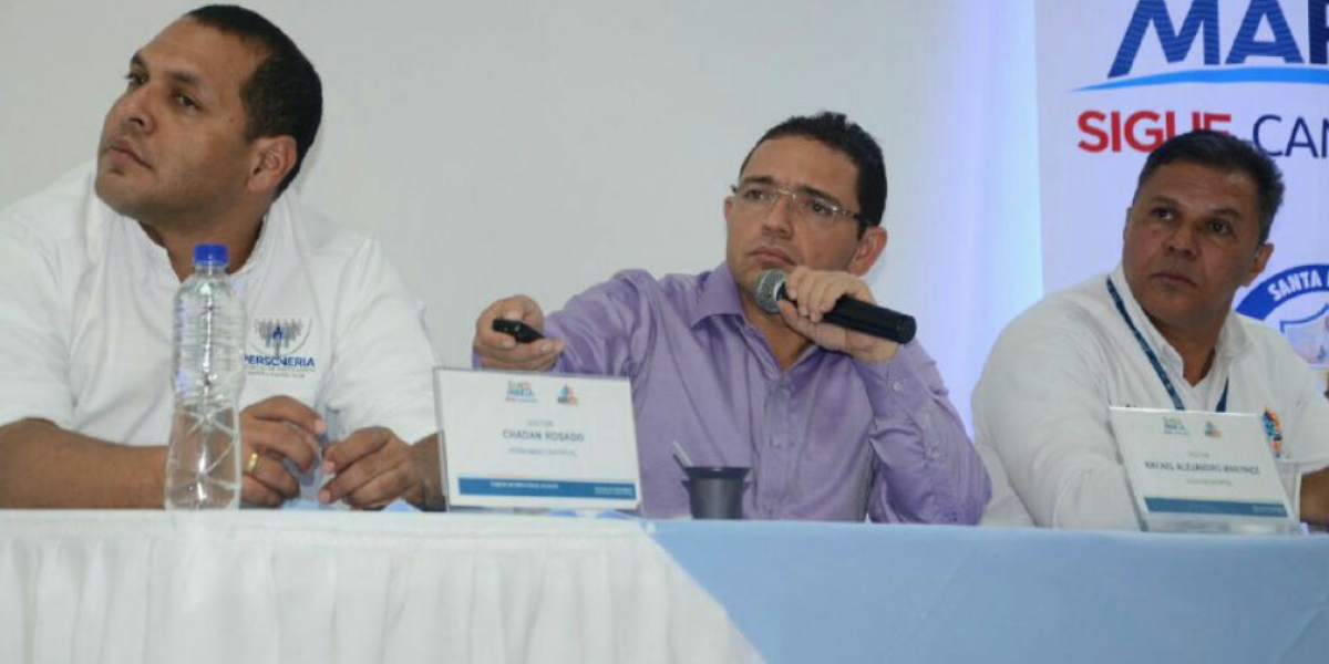 Alcaldía de Santa Marta. El alcalde escuchó los avances mostrados por los contratistas durante la audiencia pública.