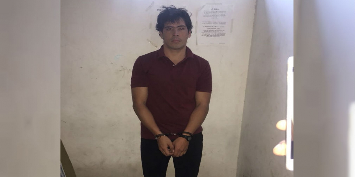 Cristian Camilo Bellón Galindo, presunto autor material del atentado a estación de Policía en Barranquilla.