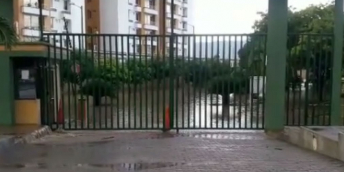 Captura de Pantalla. Las instalaciones se vieron afectadas.