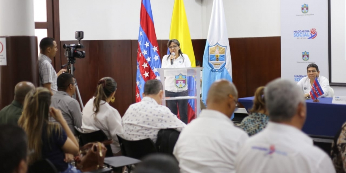 Gobernación del Magdalena Nidia Rosa Romero, como gobernadora encargada dirigió el IV Consejo Departamental de Política Social del año.