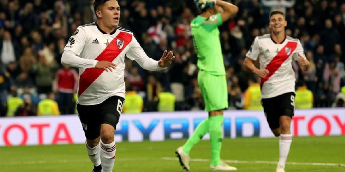 Zona Cero Juan Fernando Quintero marcó el segundo gol del River.