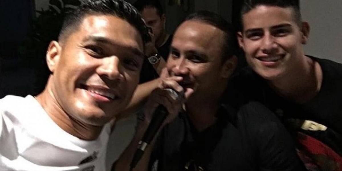 Teo Gutiérrez, Wilfran Castillo y James Rodríguez. 