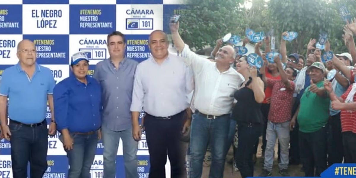 Seguimiento.co La campaña del Negro López por una curul del Magdalena en la Cámara sigue viva y respaldada.