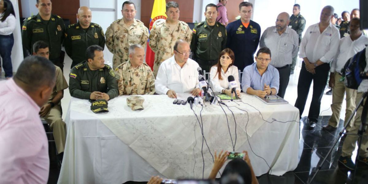 El Ministro de Defensa se reunió con autoridades departamentales y distritales.