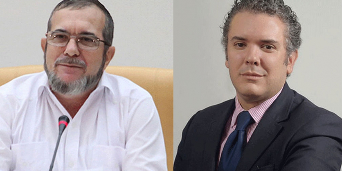 Kien y Ke. 'Timochenko' e Iván Duque.