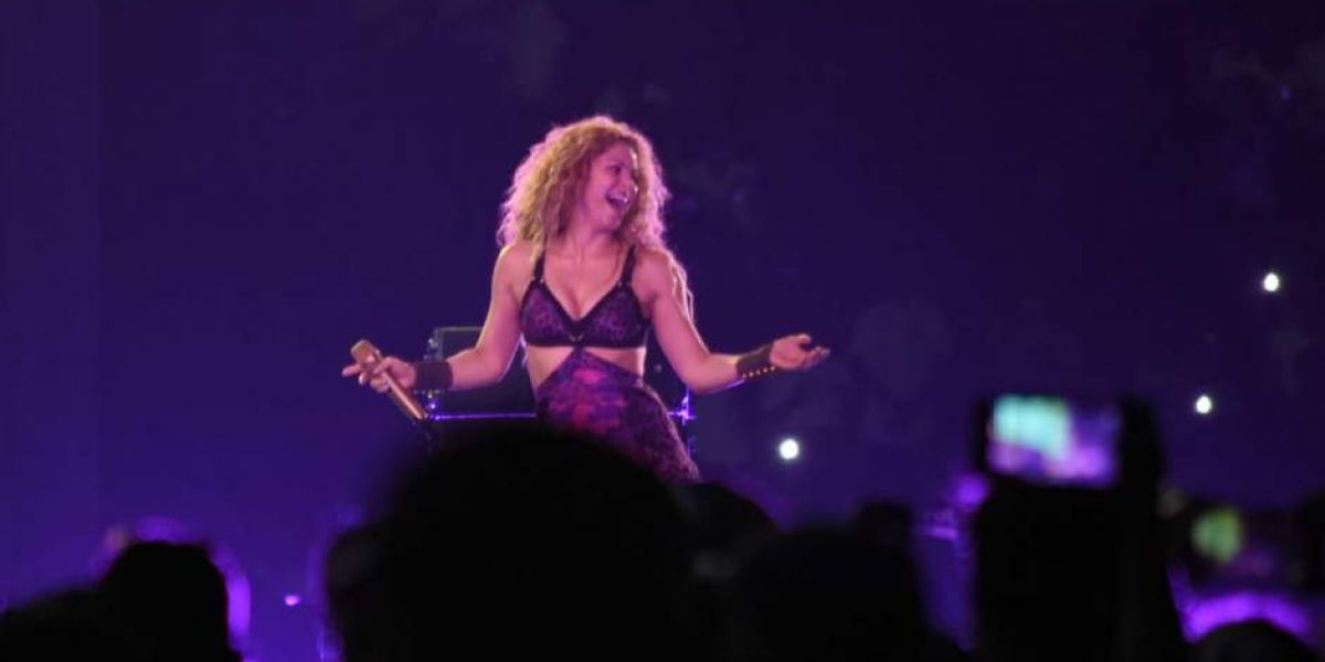 Zona Cero Shakira, durante su presentación en los Juegos Centroamericanos.