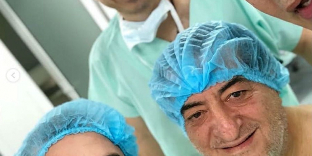 Tomado de Instagram. Jorge Oñate minutos antes de la operación.