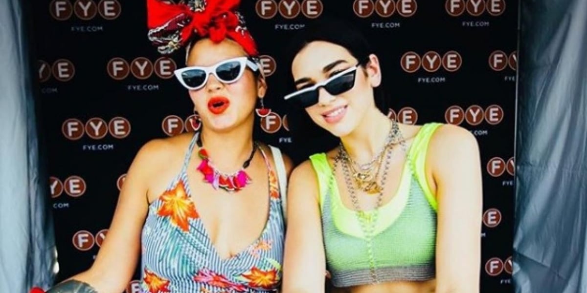 Instagram La cantante samaria Li Saumet y Dua Lipa.