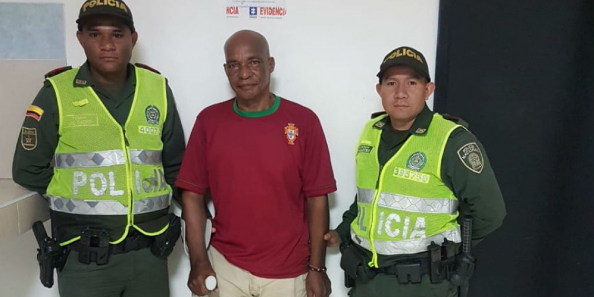 Policía Herminto Eduardo Tenorio, capturado por tentativa de homicidio.