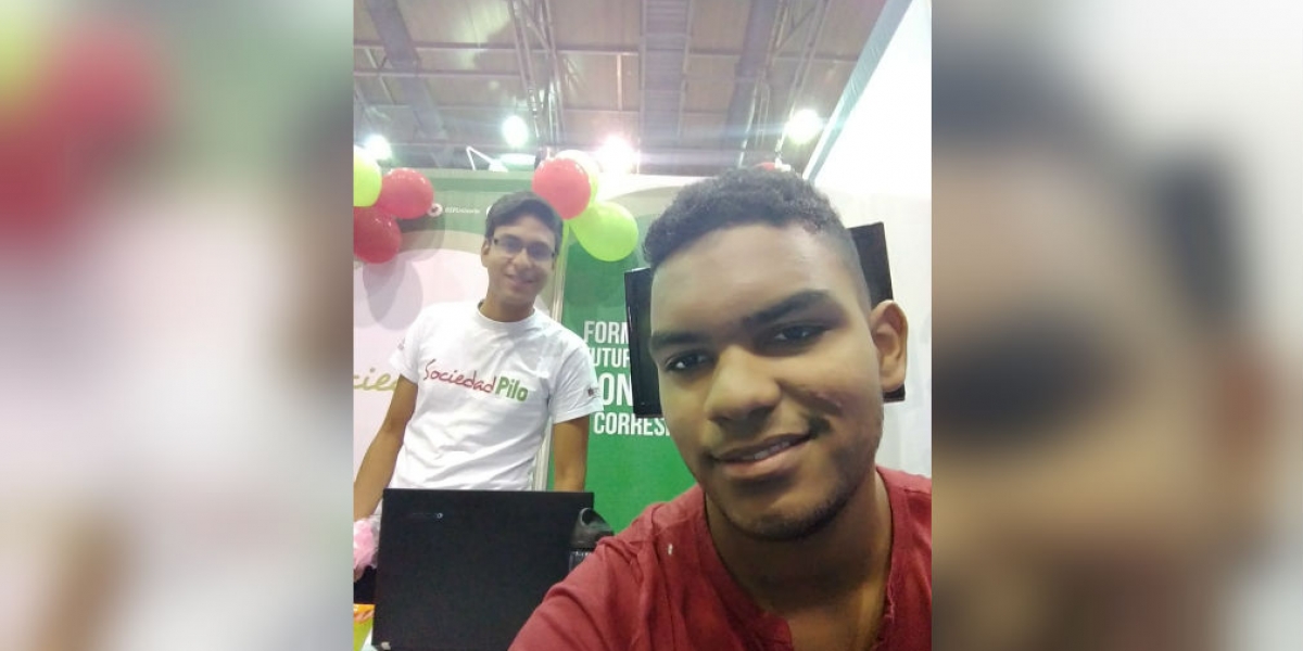 Cortesía Luis David Martínez, joven cienaguero que estudia Ingeniería Electrónica, en Barranquilla, gracias a una beca de Prodeco.