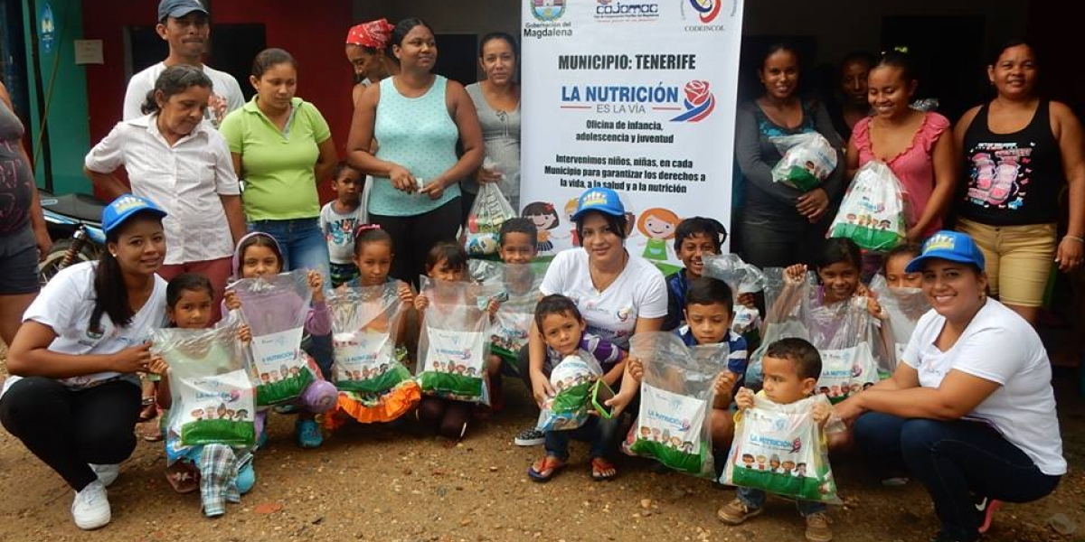 Cortesía Aspecto de la entrega de los micronutrientes en Tenerife.