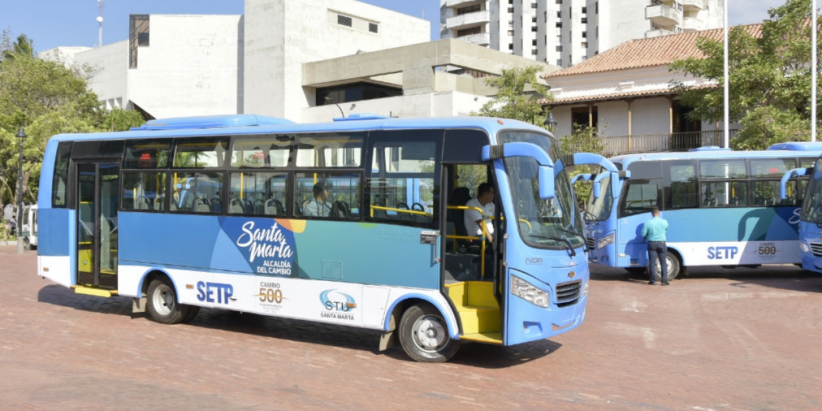 Alcaldía de Santa Marta Estos son los nuevos busetones del Setp.