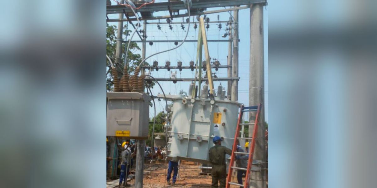 Electricaribe Este jueves, Electricaribe instalará nuevo transformador de potencia en Guamal.