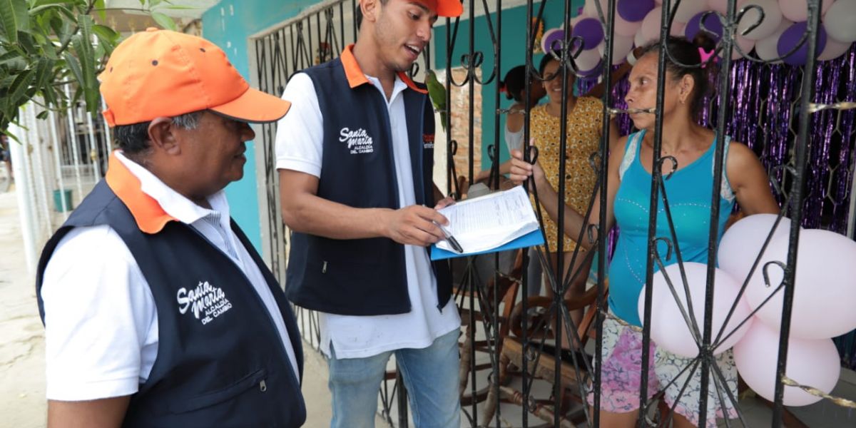 Alcaldía de Santa Marta Los caracterizadores visitarán casa a casa.