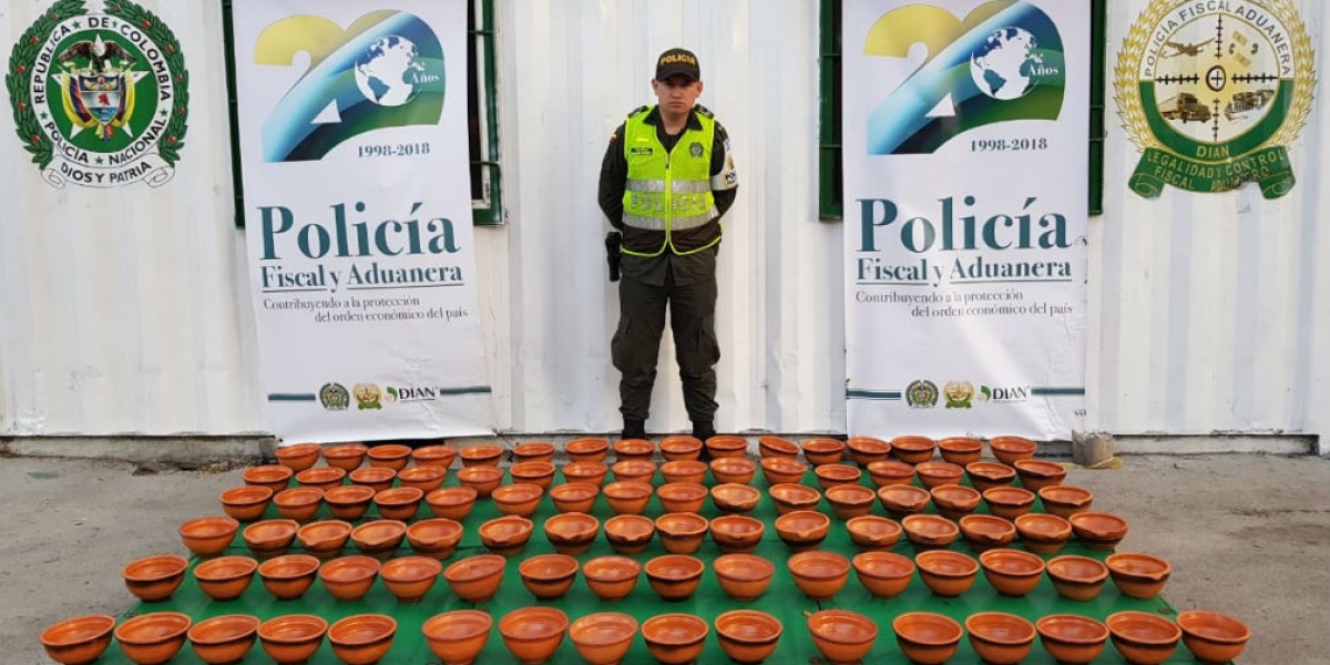 Mercancía incautada por las autoridades.