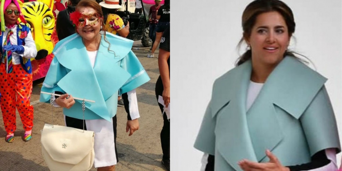 Seguimiento.co Disfraz inspirado en un atuendo que lució María Juliana Ruíz.