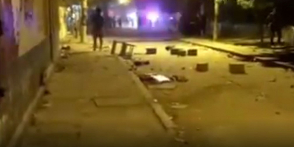Cortesía Los desórdenes se presentaron cerca de la 1:00 a.m.