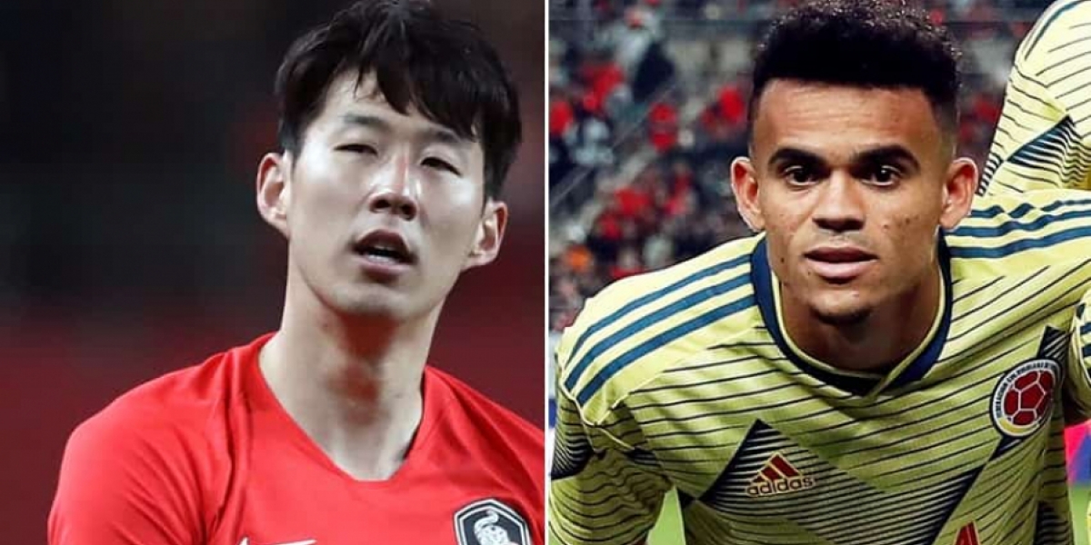 Getty y EFE Heung-Min Son y Luis Díaz.