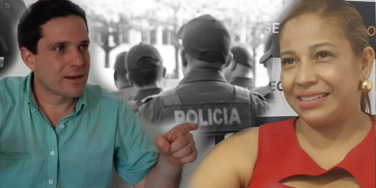 En radio se dio el debate entre Camilo George, secretario de Seguridad, y Norma Vera, secretaria de Gobierno.