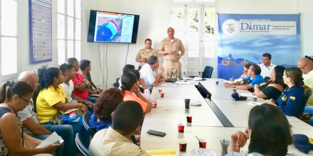 Dimar El Capitán de Fragata Ibis Manuel Luna Forbes, Capitán de Puerto de Santa Marta, invitó a los diferentes gremios a cumplir con estas medidas de seguridad.