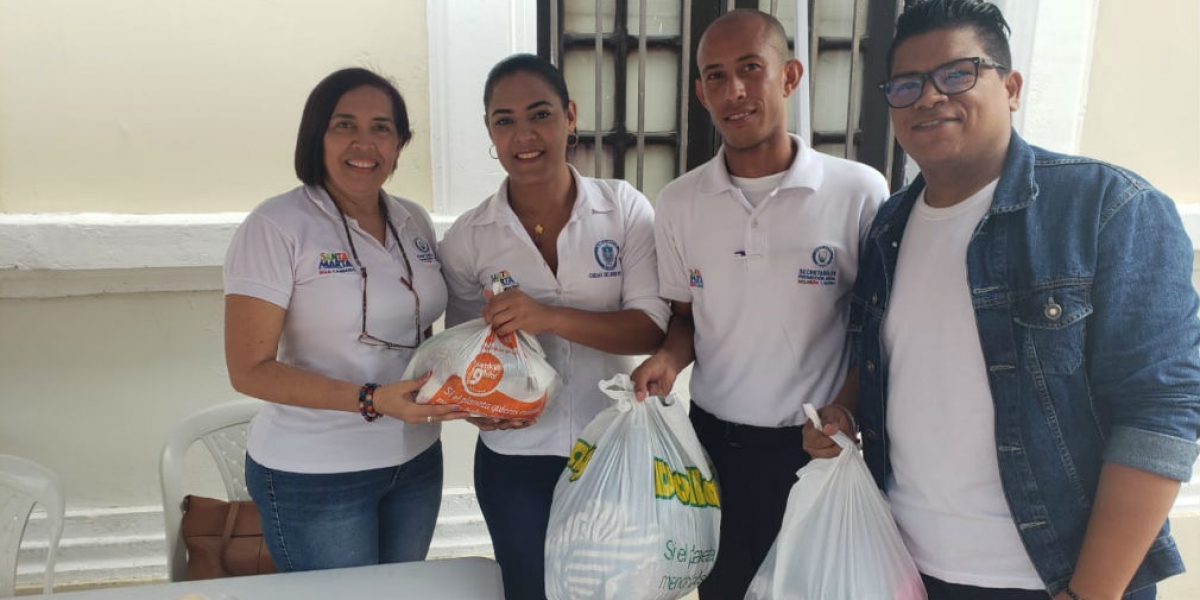 Alcaldía de Santa Marta La comunidad se volcó a colaborar en la Donatón.