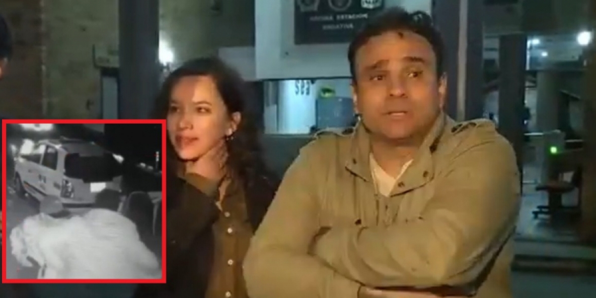 Captura de pantalla Andrea Díaz y Carlos Cárdenas, periodistas víctimas de robo.