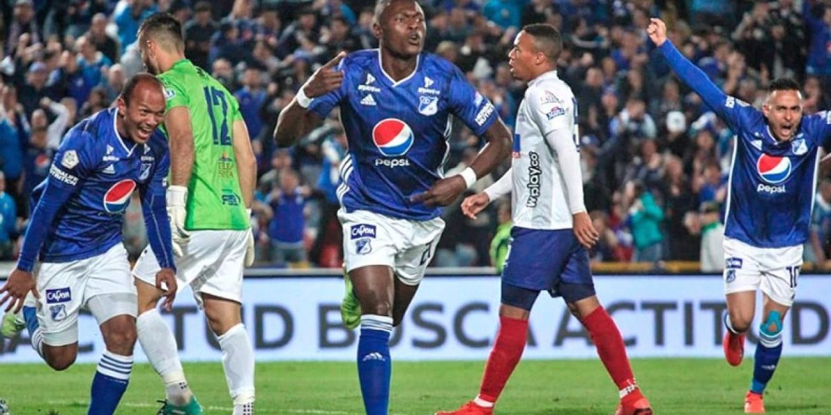 Millonarios FC Fabián González marcó el único gol del partido.