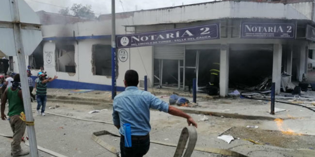 Blu Radio Explosión en Yumbo, Valle del Cauca