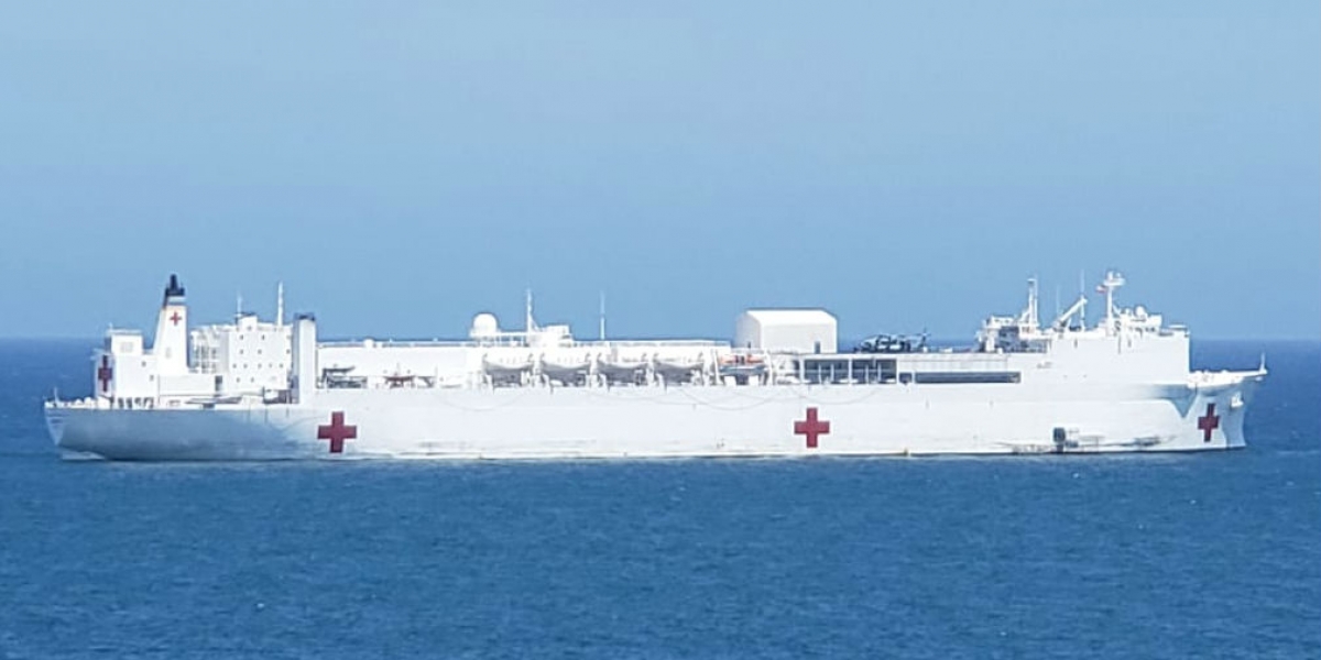 Seguimiento.co Buque Hospital USNS Comfort llegando a Santa Marta