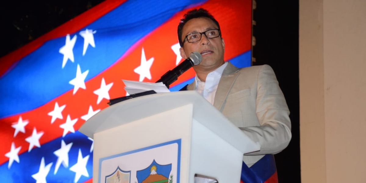 Oscar Mejía - Seguimiento.co Carlos Caicedo durante posesión como gobernador del Magdalena