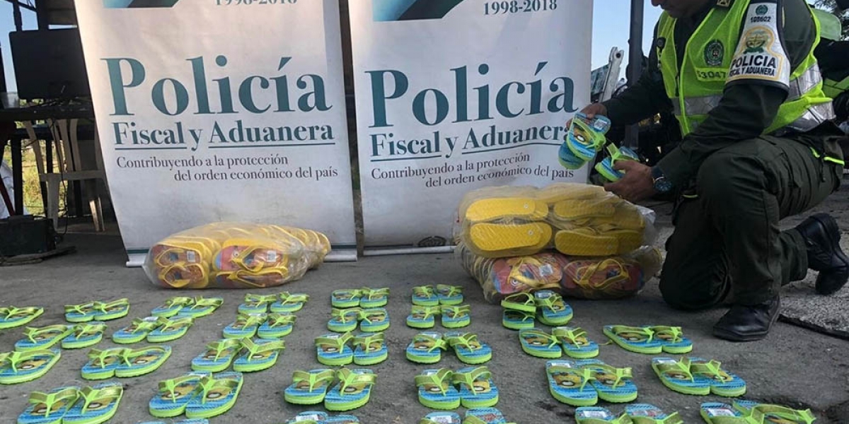Policía Metropolitana de Santa Marta Incautan mercancía de contrabando