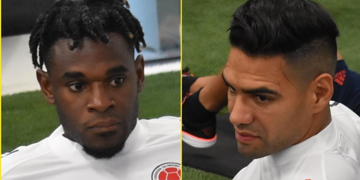 FCF Duván Zapata y Falcao García, delanteros de Colombia.