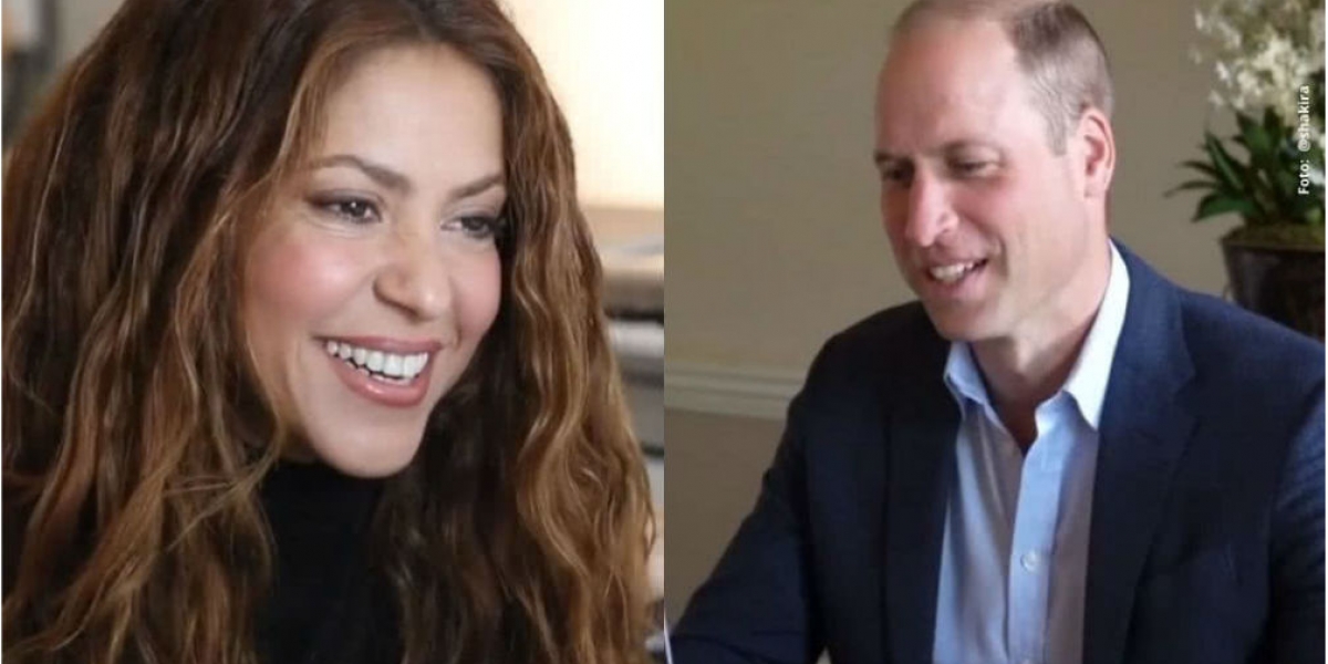 Shakira y el príncipe William. cortesía