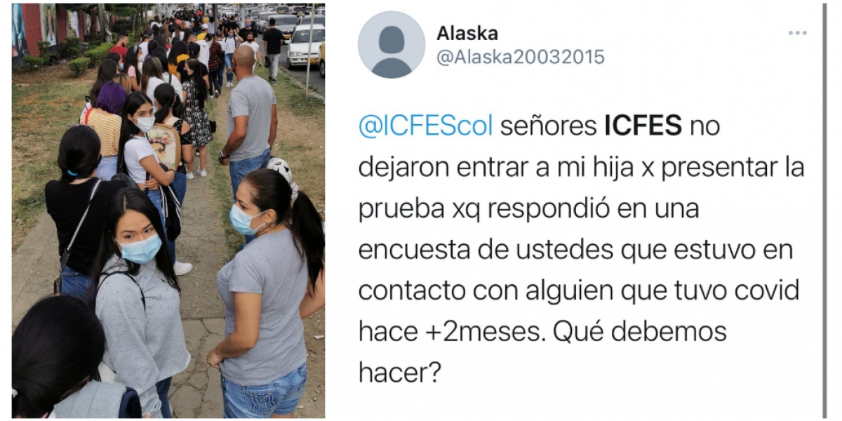 Twittre Quejas en varias ciudades por organización de las pruebas del Icfes.