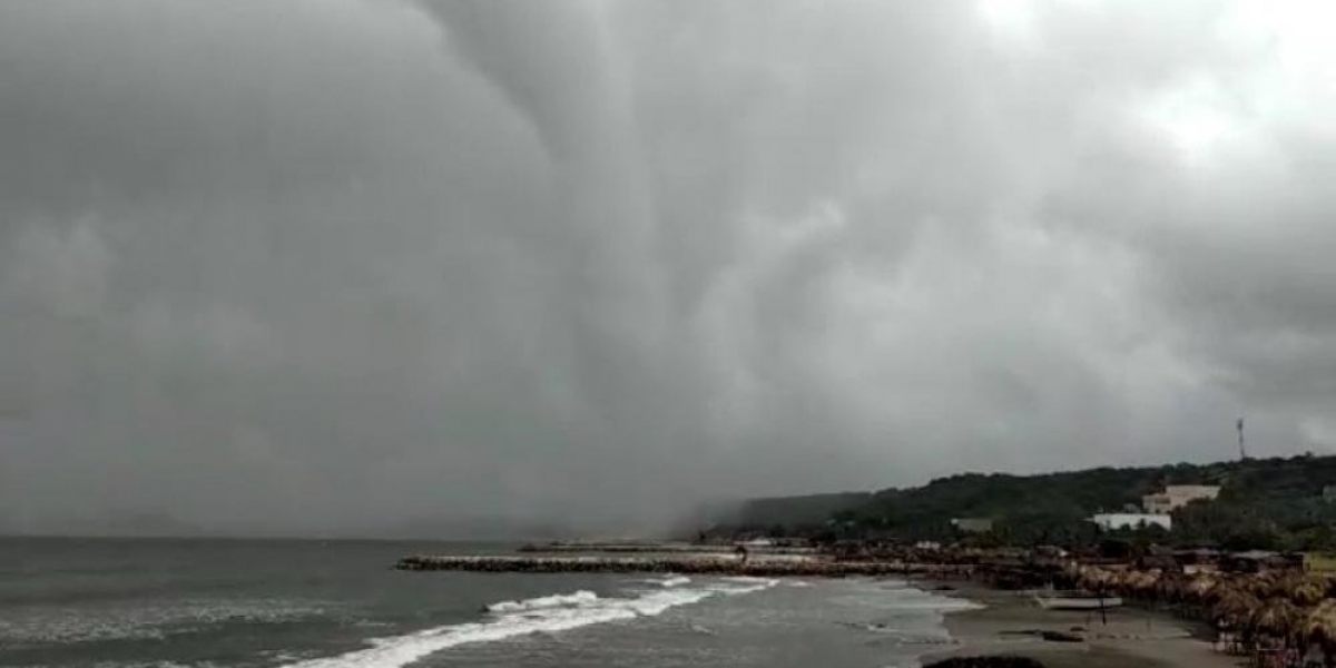 Zona Cero Tromba marina en Puerto Colombia.