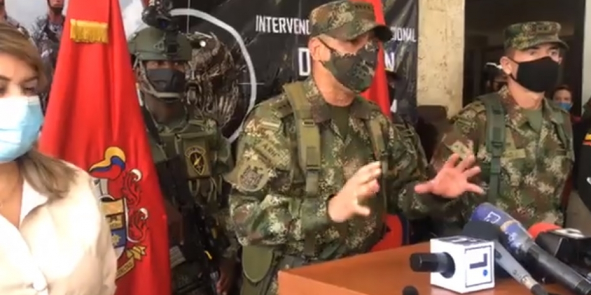 Archivo General Eduardo Zapateiro, comandante del Ejército Nacional.