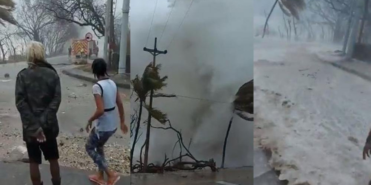 Imágenes de las afectaciones del Huracán IOTA en San Andrés.