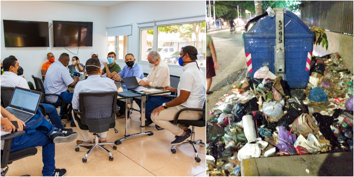 Reunión para definir situación de las basuras en Santa Marta. cortesía