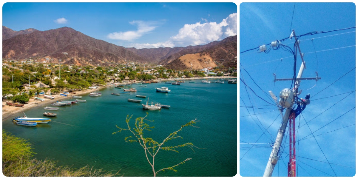 Archivo Taganga solamente tuvo 9 horas de energía el domingo pasado.