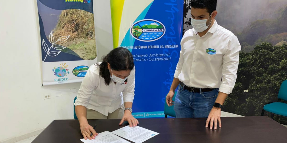 Firma de la alianza entre Corpamag y Fundeban cortesía
