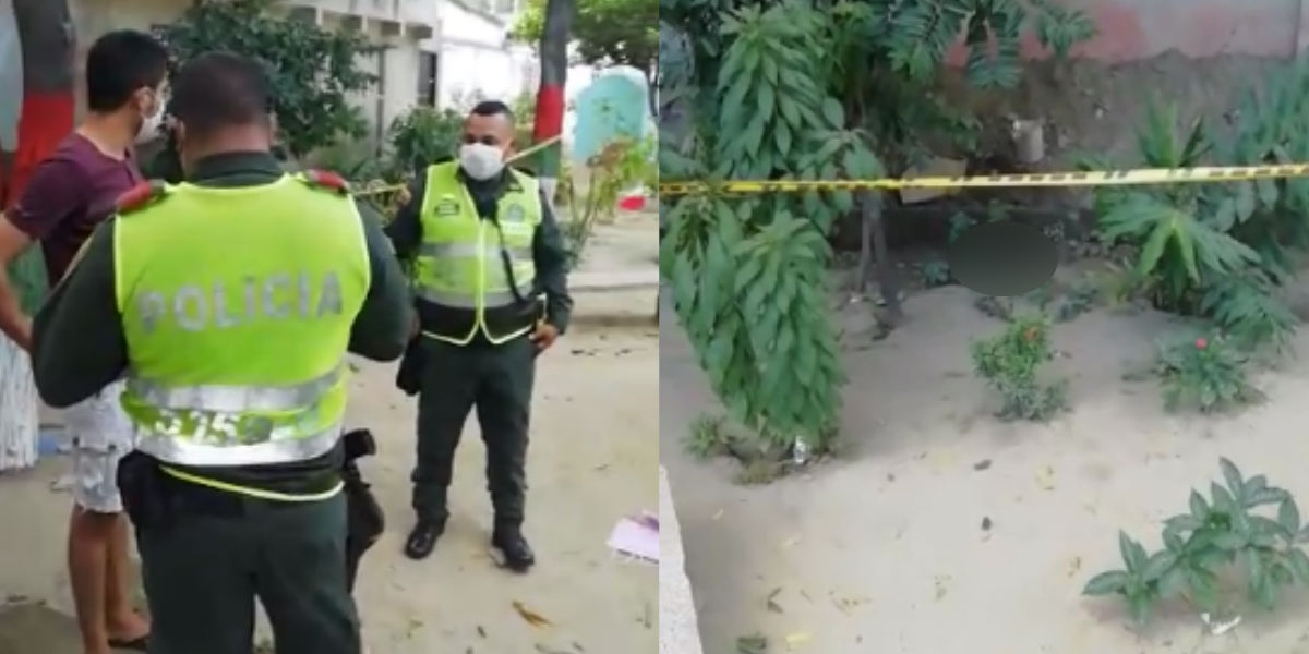 Lugar donde fue hallado el feto.