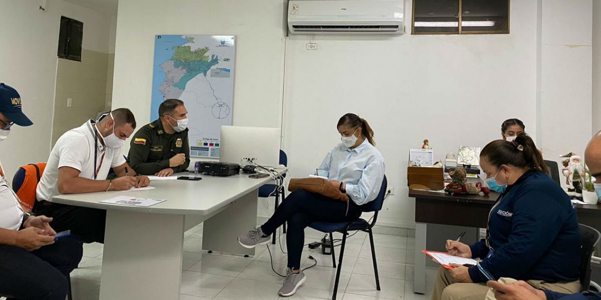 Alcaldía de Santa Marta Reunión de las autoridades de seguridad del Distrito.
